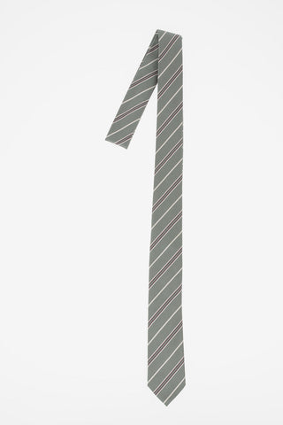 CC COLLECTION Cravatta a Righe in Seta e Cotone