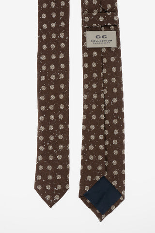 CC COLLECTION Cravatta a Pois in Misto Seta 