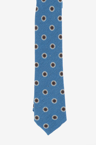 CC COLLECTION Silk and Cotton Polka Dots Tie
