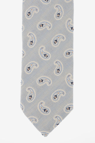 CC COLLECTION Paisley Embroidered New Traditional Tie 