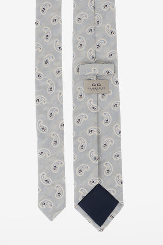 CC COLLECTION Paisley Embroidered New Traditional Tie 