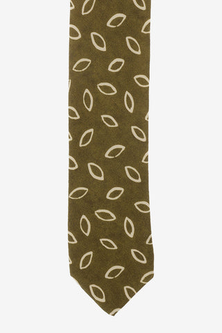 CC COLLECTION Printed Silk Narrow Tie