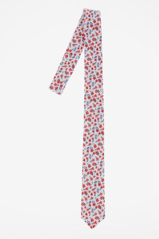 CC COLLECTION Cotton Floral Printed Tie