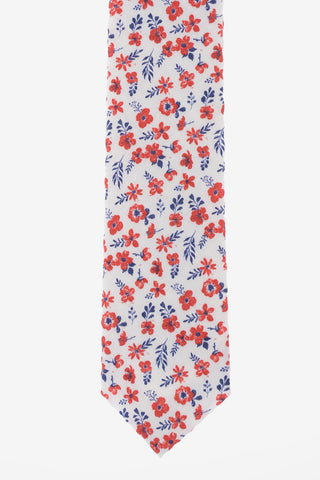 CC COLLECTION Cotton Floral Printed Tie