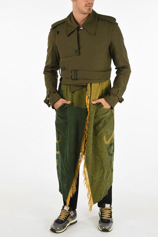 Coat with Wool and Cashmere Scarf