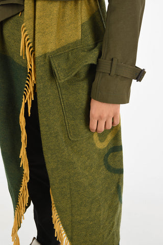 Coat with Wool and Cashmere Scarf