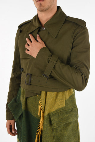 Coat with Wool and Cashmere Scarf