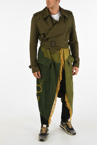 Coat with Wool and Cashmere Scarf
