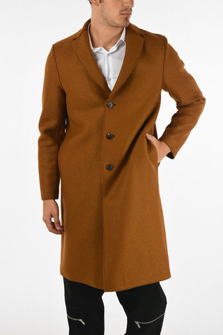 Virgin Wool Single Breasted Coat