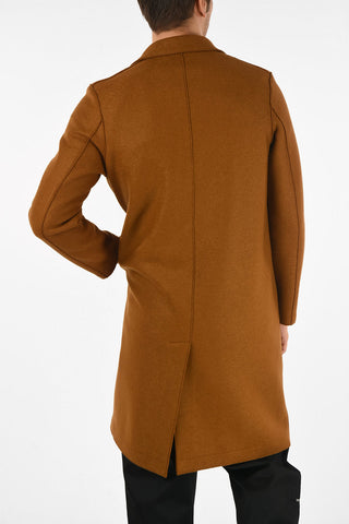 Virgin Wool Single Breasted Coat