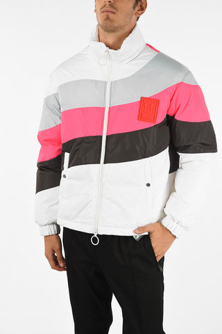 Nylon Quilted Printed Down Jacket