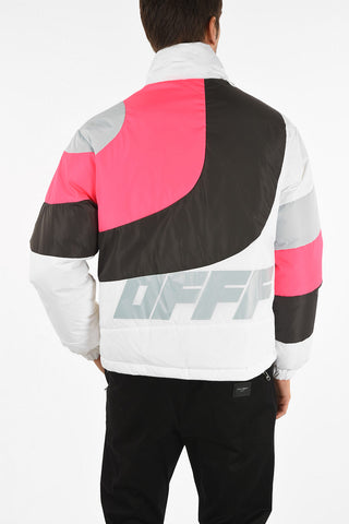 Nylon Quilted Printed Down Jacket