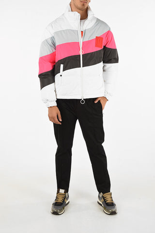 Nylon Quilted Printed Down Jacket