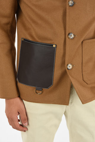 Wool and Cashmere Single Breasted Coat
