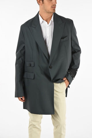 Virgin Wool Two Buttons Coat