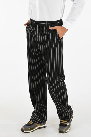 Pantalone Gessato in Lana