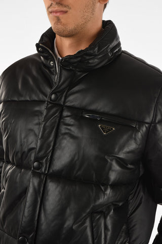 Leather Puffer