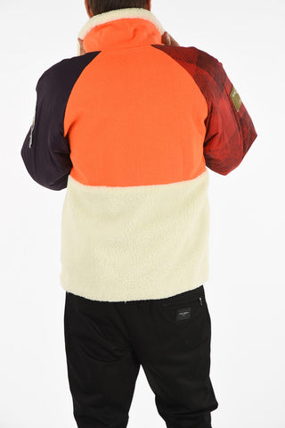 Camouflage Puffer with Faux Fur