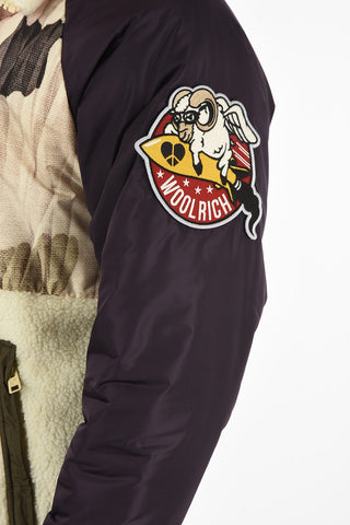 Camouflage Puffer with Faux Fur