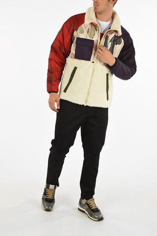 Camouflage Puffer with Faux Fur