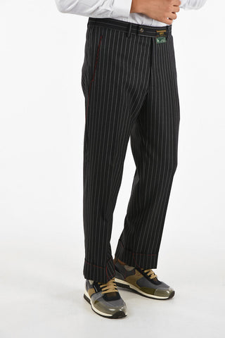 Pantalone Gessato in Lana