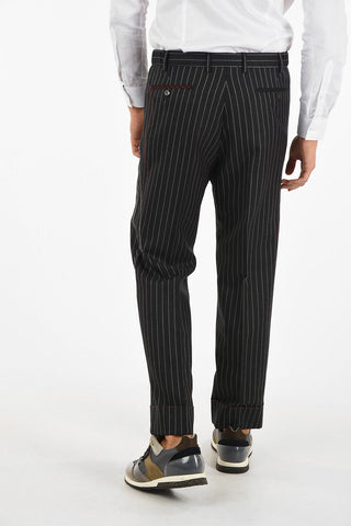 Pantalone Gessato in Lana