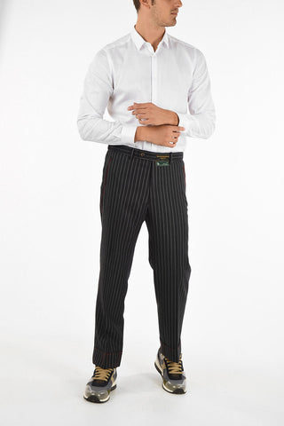 Pantalone Gessato in Lana
