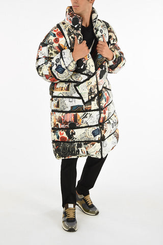 Printed Reversible Oversize Down Jacket