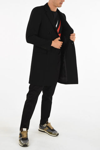 Virgin Wool Double Breasted Coat