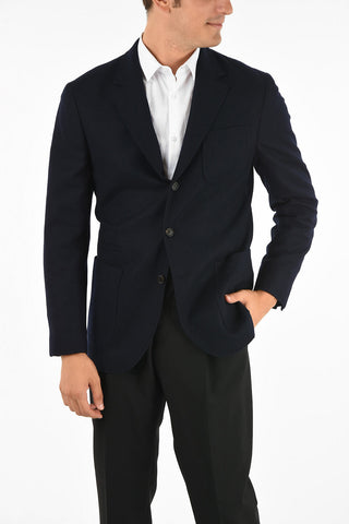 Blazer Monopetto in Lana e Cashmere 