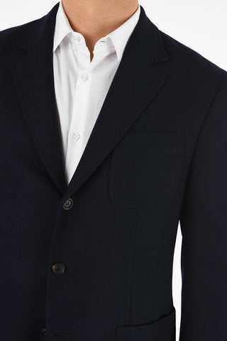 Cashmere and Wool Single Breasted Blazer