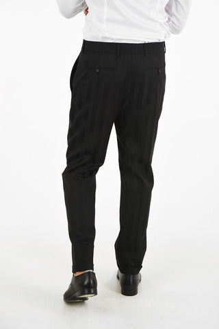 Virgin Wool Pin Striped Pant