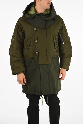 Parka in Nylon con Gilet