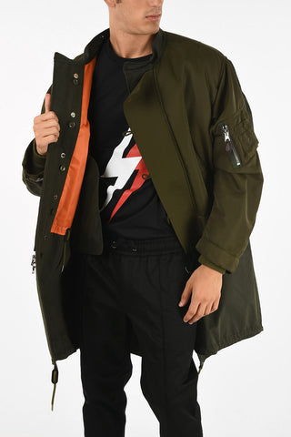 Parka in Nylon con Gilet