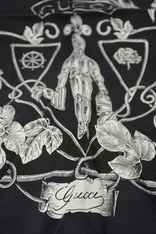 Silk Printed Foulard 90x90cm