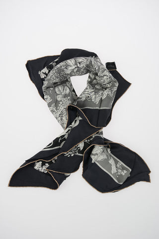 Silk Printed Foulard 90x90cm