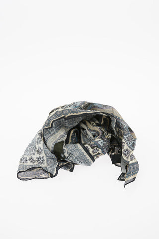 Cotton Printed Foulard 60x60cm