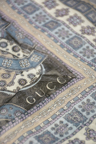 Cotton Printed Foulard 60x60cm
