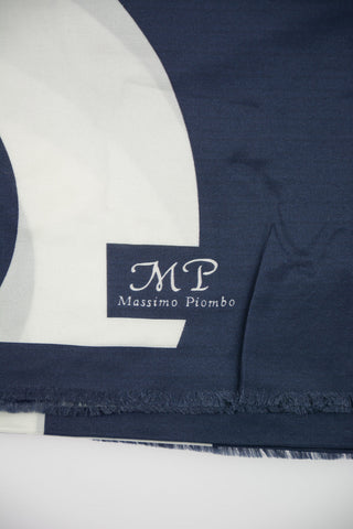 Foulard a Fantasia in Seta e Cotone 200x90cm