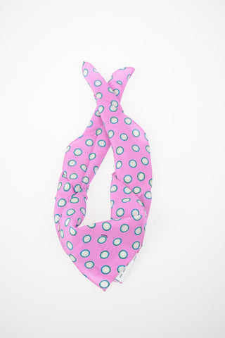 Foulard a Pois in Seta 60x60cm