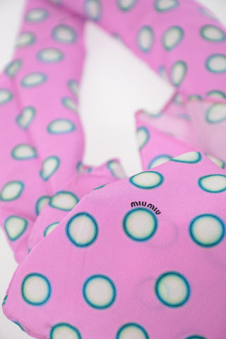 Foulard a Pois in Seta 60x60cm