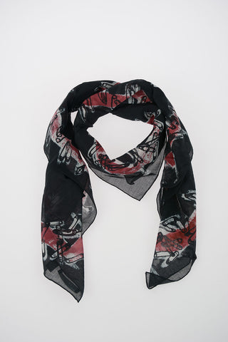 Cotton Printed Foulard 100x120cm
