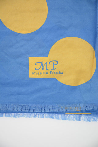 Silk and Cotton Polka Dots Foulard 200x90cm
