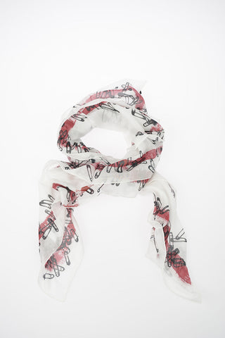 Cotton Printed Foulard 100x120cm