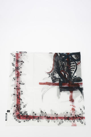 Cotton Printed Foulard 100x120cm