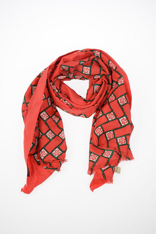 Silk Printed Foulard 180x70cm