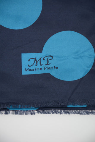 Foulard a Pois in Seta e Cotone 200x90cm