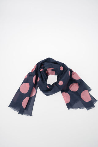 Silk Polka Dots Foulard 200x90cm