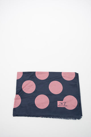 Silk Polka Dots Foulard 200x90cm