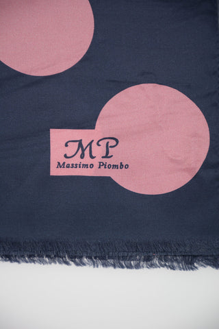 Silk Polka Dots Foulard 200x90cm